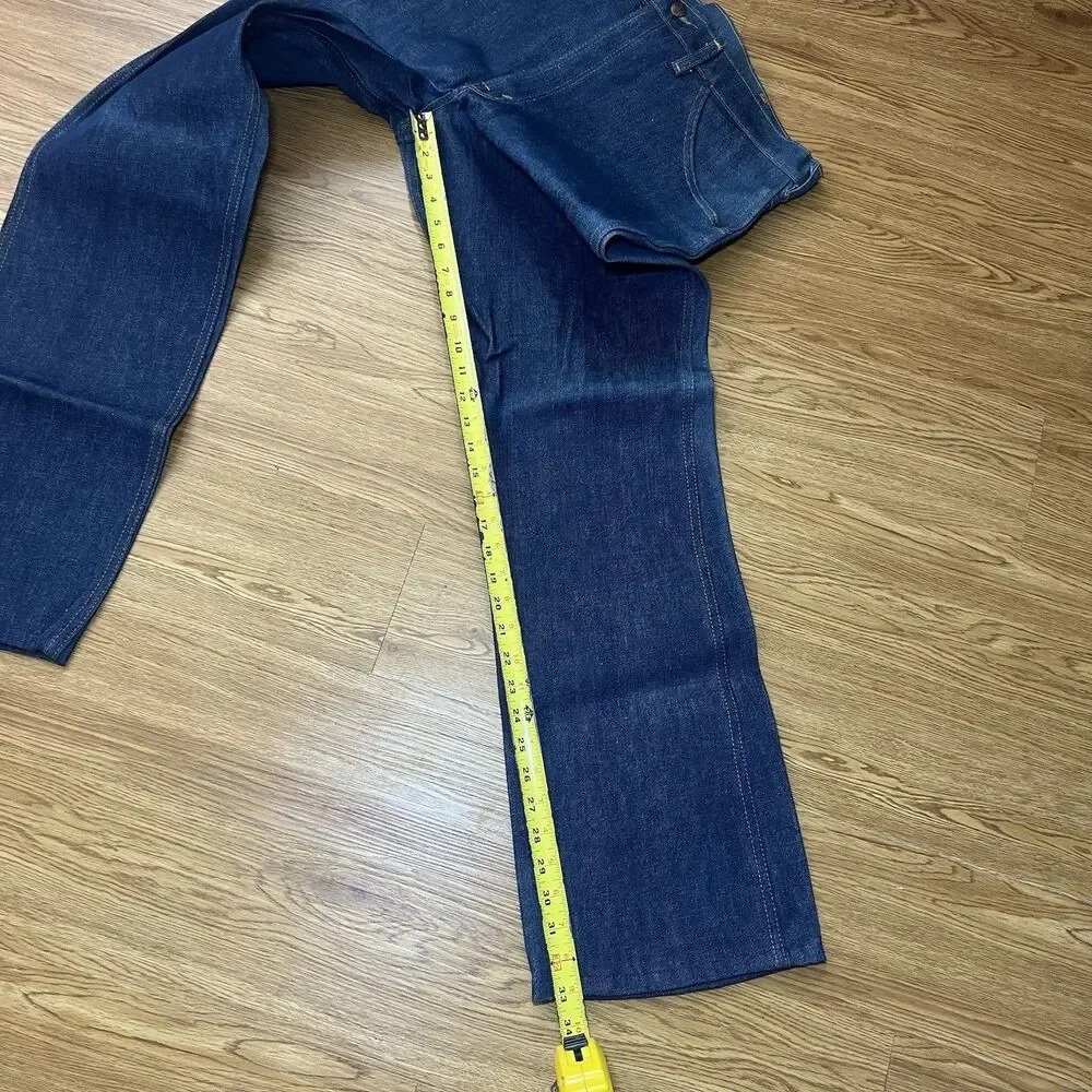 VTG 70s NOS Dee Cee Bootcut Flare Jeans Mens Sz 38x34 Western Cowboy Rodeo USA